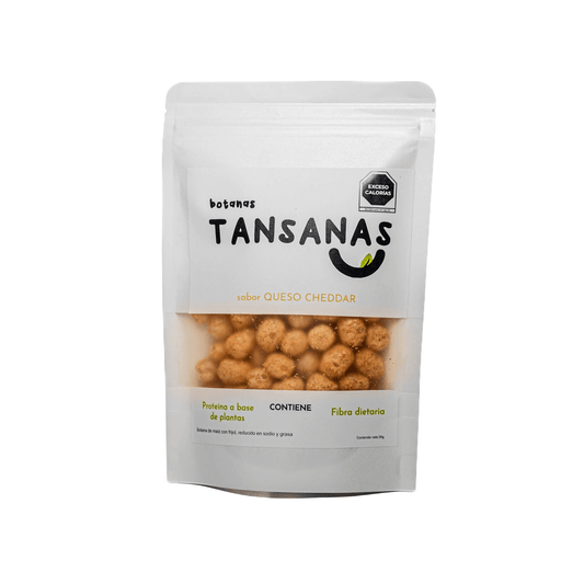 Caja 30 pz Botanas Tansanas – Queso Cheddar